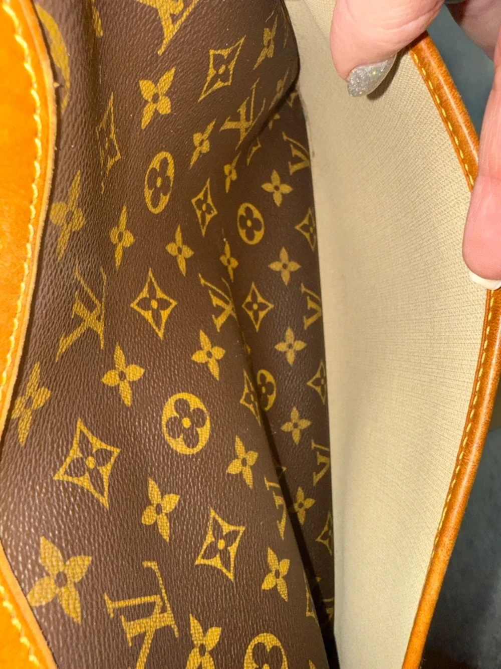 Louis Vuitton Monogram Deauville Top-Handle Satchel in Brown and Tan